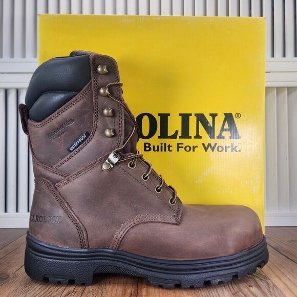 Carolina Other - Carolina 8" Waterproof Insulated Work Boots Mens Sz 9 D Brown Leather Steel Toe